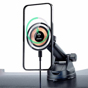 Dudao F12MAX+ autohoidik 15W juhtmevaba laadijaga, ühildub MagSafe'iga, must