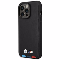 Ümbris BMW BMHMP14X22PTDK iPhone 14 Pro Max 6.7 "must / must Leather Stamp Tricolor Magsafe