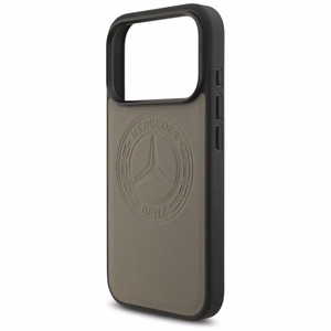 Mercedes Leather Vintage Logo MagSafe Ümbris jaoks iPhone 17 Pro - Beige