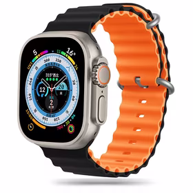 TECH-PROTECT ICONBAND PRO APPLE WATCH 4 / 5 / 6 / 7 / 8 / 9 / SE / ULTRA 1 / 2 (42 / 44 / 45 / 49 MM) MUST/ORANŽ
