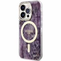 Guess GUHMP14XHLEOPWP iPhone 14 Pro Max 6.7" roosa/roosa hardcase Leopard MagSafe