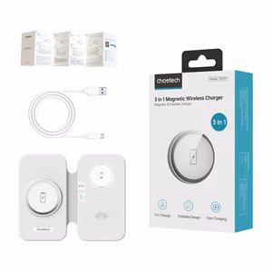 Choetech T616-F 3-in-1 inductive laadija (valge)