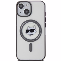 Karl Lagerfeld KLHMP15SHCHNOTK iPhone 15 6.1" läbipaistev hardcase IML Choupette`s Head MagSafe