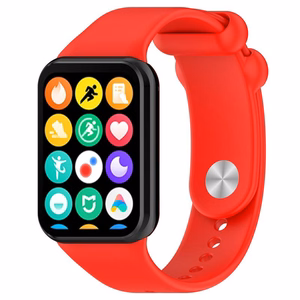СИЛИКОНОВЫЙ РЕМЕШОК MI BAND 8 PRO /M8 PRO (7). КРАСНЫЙ