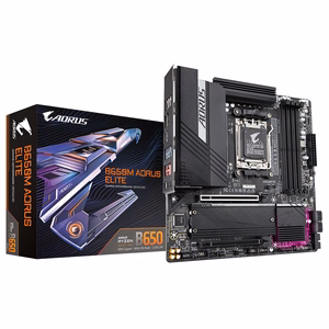 Материнская плата GIGABYTE B650M AORUS Elite AMD Ryzen 9000 DDR5 8000MHz PCIe 5.0 2.5GbE USB 3.2 Gen 2x2