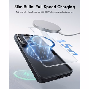 ESR Classic Hybrid Kickstand MagSafe ümbris Samsung Galaxy S26 Ultra jaoks - läbipaistev must