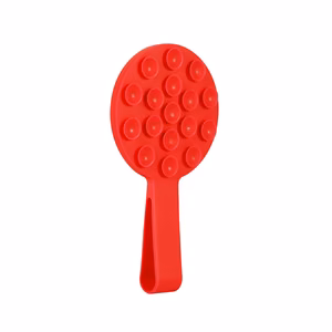 Silicone suction phone hoidja magnetic with ring MSH9 punane