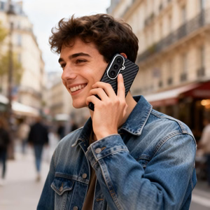 Tech-Protect Ion Carbon MagSafe Ümbris for Samsung Galaxy S26 - must and hõbedane