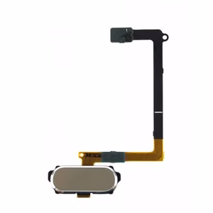 Nupp ühilduv Samsung G925 S6 Edge koos flex kuldne originaal
