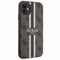 Guess GUHMN61P4RPSW iPhone 11 / Xr brown/brown hardcase 4G Printed Stripes MagSafe