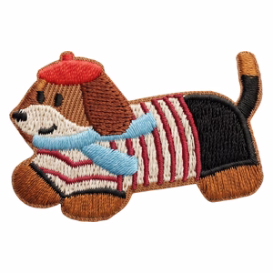 Нашивка такса, комплект 3pcs
