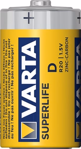 VARTA zinc battery R20 (Type D) Superlife 2 pcs