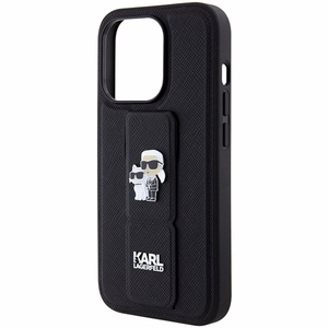 KARL LAGERFELD ümbris jaoks IPHONE 14 Pro KLHCP14LGSAKCPK (Gripstand Saffiano KC PIN) must
