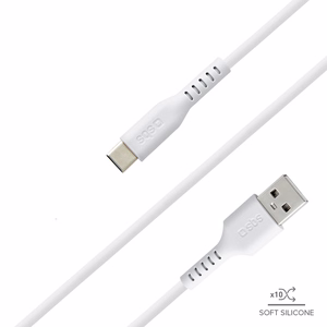 SBS TECABLEMICROC15W USB-A - USB-C Kaabel 1.5m - valge