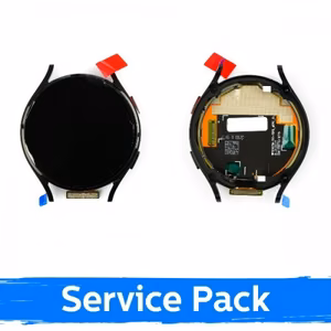 LCD ekraan ühilduv Samsung R875 Watch 4 44mm raamiga / must / (Service Pack)