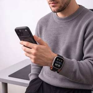 Tech-Protect IconBand Pro Strap for Apple Watch 4 / 5 / 6 / 7 / 8 / 9 / SE / Ultra 1 / 2 (42/44/45/49 mm) - Orange-Black