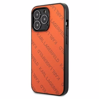 Karl Lagerfeld Perforated Allover Ümbris jaoks iPhone 13 Pro / 13 6.1" - oranž