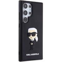 KARL LAGERFELD ümbris jaoks SAMSUNG S24 Ultra KLHCS24L3DRKINK (3D RUBBER IKONIK NFT) must