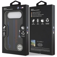 BMW M Kevlar Lines & Logo MagSafe Ümbris jaoks iPhone Air - Must