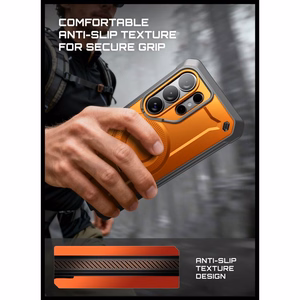 Supcase Unicorn Beetle Pro Mag MagSafe 2-komplektiline ümbris Samsung Galaxy S26 Ultra jaoks - must ja oranž