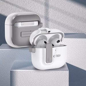 Tech-Protect Slim Hook Ümbris jaoks AirPods 4 - valge