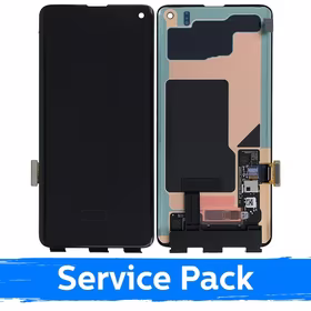 LCD Ekraan Ühildub Samsung G973 S10 Must (Service Pack) (NF version)