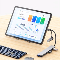 Tech-Protect HB06 HUB Adapter 8in1 TYPE-C + USB2.0 + USB3.0 + SD/TF + AV3.5 - hall