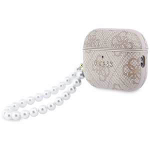 Чехол Guess 4G Pearl Strap для AirPods Pro 3 розовый