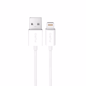 Puro TPE 12W USB-A - Lightning Kaabel 2m - valge
