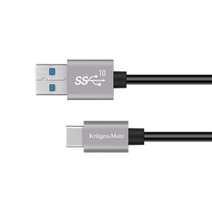 Kruger&Matz Basic USB–USB-C kaabel, 10 Gbps, 1 m