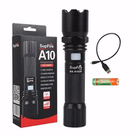 Superfire A10 flashlight, 550 lm, USB, 100-200 m, 5 modes