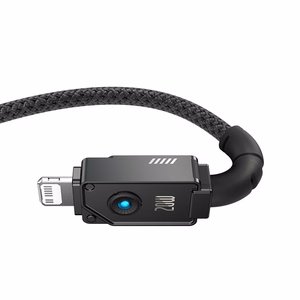 Baseus Unbreakable USB-C kuni Lightning kaabel 1 m, 20W, must