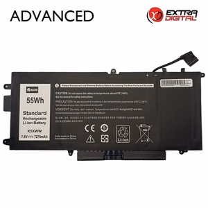 Sülearvuti aku DELL K5XWW, 7270 mAh, Extra Digital Advanced