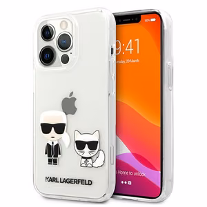 Karl Lagerfeld Karl & Choupette Ümbris jaoks iPhone 13 Pro Max 6.7" - läbipaistev