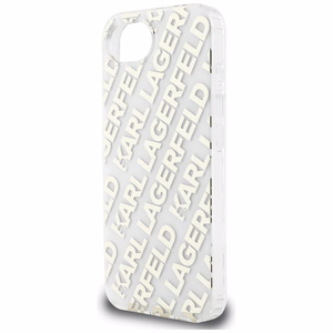 Karl Lagerfeld IML Repeat Logo iPhone 16e Ümbris - Kuldne