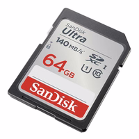Mälukaart SANDISK ULTRA SDXC 64GB 140MB/s UHS-I klass 10 (SDSDUNB-064G-GN6IN)