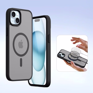 Dux Ducis Lawa Leather Ümbris jaoks iPhone 15 - Must