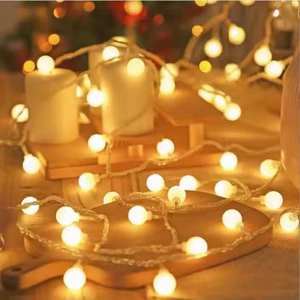 LED GARLAND 1,5M  (10 LED LAMPS) USB BALCONY BALLS WARM WHITE