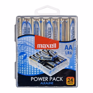 MAXELL aluseline patarei LR6 VALUE BOX, 24 tk.