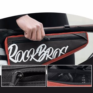 Rockbros G008 Flash Journey kolmnurkne jalgratta raami kott XL 1.9 l - must ja punane