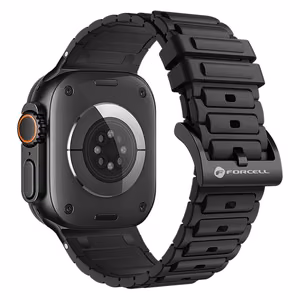 Strap for Apple Watch Forcell F-Design FA06 silicone holes 42 / 44 / 45 / 49 mm black
