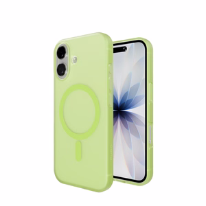 Puro Daylight Magsafe Compatible Silicone Ümbris jaoks iPhone 17 - Translucent Roheline
