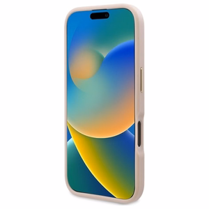 Guess 4G Logo Plate MagSafe iPhone 16 Ümbris - roosa