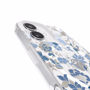 Kate Spade New York Protective Gems MagSafe - Case for iPhone 16 (Flowerbed Blue)
