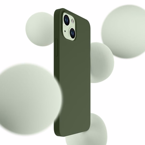 3mk Hardy Silicone MagCase для iPhone 15 Plus - зелёный