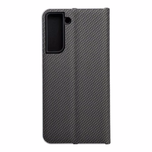 Flip чехол для Samsung S21 FE Luna Book Carbon черный