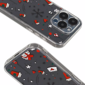 TEL PROTECT Christmas Clear Ümbris jaoks Iphone 15 Pro Design 3