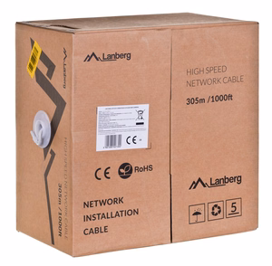 Lanberg LCU6-12CU-0305-S võrgukaabel 305 m Cat6 U/UTP (UTP) hall