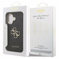 GUESS ümbris jaoks IPHONE 17 GUHCP17S4GMGCGR (PU W/ Big 4G Classic Logo) kuldne must