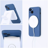 SILICONE MAG ÜMBRIS compatible with MagSafe jaoks IPHONE 16 Pro sinine